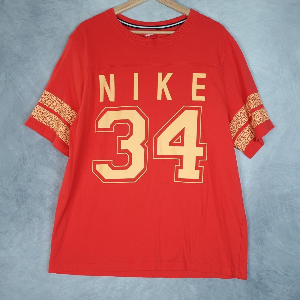 Nike Shirt Mens XL Red NIKE 34 Football Jersey Graphic Tee Top 608919-602